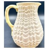 Belleek Tridacna Milk Pitcher, Three Bowls, and Salt & Pepper Shakers Set