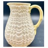 Belleek Tridacna Milk Pitcher, Three Bowls, and Salt & Pepper Shakers Set