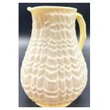 Belleek Tridacna Milk Pitcher, Three Bowls, and Salt & Pepper Shakers Set