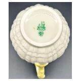 Belleek Tridacna Milk Pitcher, Three Bowls, and Salt & Pepper Shakers Set