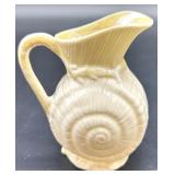 Belleek Ireland Neptune Shell and Toy Shell Porcelain Tea Set with Cups, Saucers, Creamer, and Sugar Bowl