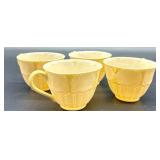 Belleek Ireland Neptune Shell and Toy Shell Porcelain Tea Set with Cups, Saucers, Creamer, and Sugar Bowl