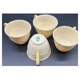 Belleek Ireland Neptune Shell and Toy Shell Porcelain Tea Set with Cups, Saucers, Creamer, and Sugar Bowl