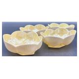 Belleek Ireland New Shell Bowl and Dish Collection - Cream and Yellow Porcelain Tableware