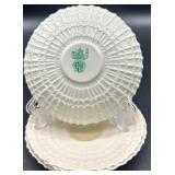 Belleek Limpet Pattern Cream Porcelain Tea Set with Cups, Saucers, Creamer, Sugar, and Shakers