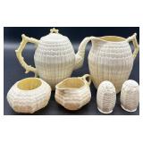 Belleek Limpet Pattern Creamware Tea and Table Set