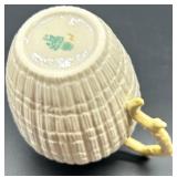 Belleek Limpet Pattern Cream Porcelain Tea Set Assortment