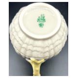 Belleek Limpet Pattern Porcelain Tea Set with Creamer, Sugar, and Shakers
