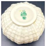 Belleek Limpet Pattern Porcelain Tea Set with Creamer, Sugar, and Shakers
