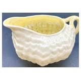 Belleek Limpet Pattern Porcelain Tea Set with Creamer, Sugar, and Shakers