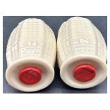 Belleek Limpet Pattern Porcelain Tea Set with Creamer, Sugar, and Shakers