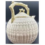 Belleek Limpet Pattern Tea Set with Teapot, Creamer, Sugar Bowls and Pitcher