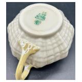 Belleek Limpet Pattern Tea Set with Teapot, Creamer, Sugar Bowls and Pitcher