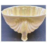 Set of 8 Belleek Neptune Shell Footed Porcelain Bowls, Irish Mark