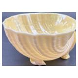 Set of 8 Belleek Neptune Shell Footed Porcelain Bowls, Irish Mark