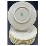 Belleek Limpet Pattern Cream and Yellow Irish Porcelain Dinnerware Set