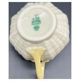 Belleek Limpet Pattern Cream and Yellow Irish Porcelain Dinnerware Set