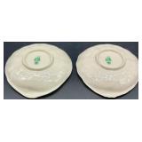 Belleek Limpet Pattern Cream and Yellow Irish Porcelain Dinnerware Set