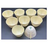 Belleek Limpet Pattern Cream and Yellow Irish Porcelain Dinnerware Set