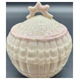 Belleek Ireland Limpet Pattern Creamer, Sugar Bowl with Lid, and 8 Neptune shell Footed Bowls