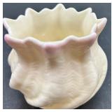 Belleek Neptune pink Shell Pink Creamer, Sugar, and 9 Cups with 9 Saucers