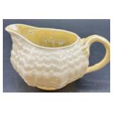 Belleek Tridacna Irish Porcelain Tea Set with Cups, Saucers, Creamer and Sugar