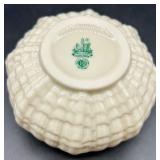 Belleek Tridacna Irish Porcelain Tea Set with Cups, Saucers, Creamer and Sugar
