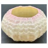 Belleek Pink Tridacna Tea Set with Cups, Saucers, Creamer and Sugar Bowl