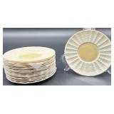 Belleek Neptune Shell Pattern Tea Cups and Limpet Pattern Saucers Set of 13 Cups and 13 Saucers