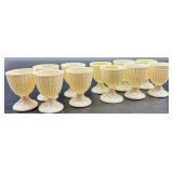 Belleek Porcelain Limpet pattern Egg Cups and Neptune Shell Salt Cellars, sugar and creamer Collection