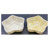 Belleek Porcelain Limpet pattern Egg Cups and Neptune Shell Salt Cellars, sugar and creamer Collection