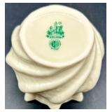 Belleek Porcelain Limpet pattern Egg Cups and Neptune Shell Salt Cellars, sugar and creamer Collection