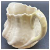 Belleek Porcelain Limpet pattern Egg Cups and Neptune Shell Salt Cellars, sugar and creamer Collection
