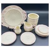 Belleek Neptune Pink Shell, New Shell and Lotus Pattern Porcelain Tableware Collection