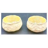 Set of 4 Belleek Lotus Pattern Creamers and Bowls