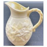 Belleek Ivy Pitcher, Creamer and Sugar Bowl Set
