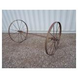 Vintage 40" Steel Implement Wheels Vintage 40" Steel Implement Wheels