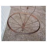 Vintage 40" Steel Implement Wheels Vintage 40" Steel Implement Wheels