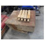 Large Butcher Block 30"x41"x16" w/18" Legs (needs some work) Large Butcher Block 30"x41"x16" w/18" Legs (needs some work)