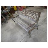 Patio Bench (one leg has crack)