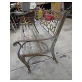 Patio Bench (one leg has crack)