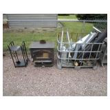 Wood Stove, Chimney Pipes & (new) Fan