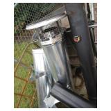 Wood Stove, Chimney Pipes & (new) Fan