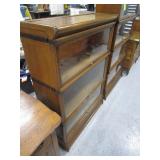 Vintage Stackable Legal Bookcases (3) Sections 34"x12"x47" Vintage Stackable Legal Bookcases (3) Sections 34"x12"x47"