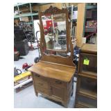 Vintage Dresser Stand w/Mirror 33"x18"x69" Vintage Dresser Stand w/Mirror 33"x18"x69"