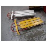 (2) Vintage Sleds (2) Vintage Sleds