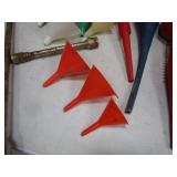 Misc Funnels, Drain Pan, Lug Wrench Misc Funnels, Drain Pan, Lug Wrench