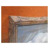 Clock & Jon Metcalf Canvas Painting