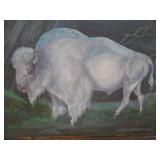 Clock & Jon Metcalf Canvas Painting