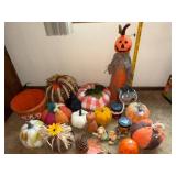 Large Fall and Halloween Decor Collection with Pumpkins and Jack-o